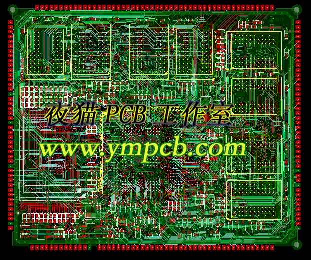 S5PV210 挂8个 DDR2 邮票孔核心板 PCB layout设计 PCB design外包