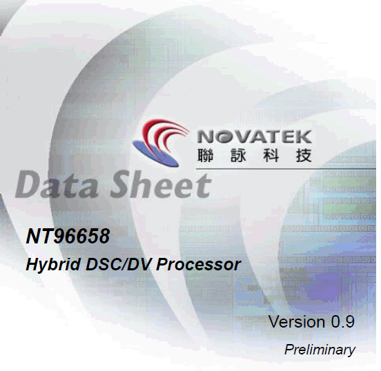 NOVATEK NT96658 datasheet 规格书下载NT96658 Preliminary