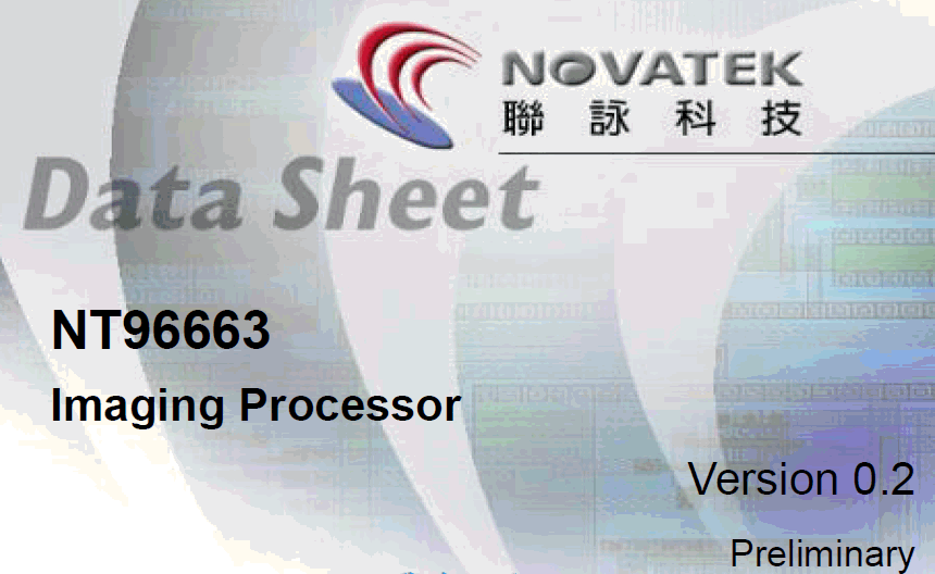 Novatek NT96663 datasheet NT96663_preliminary
